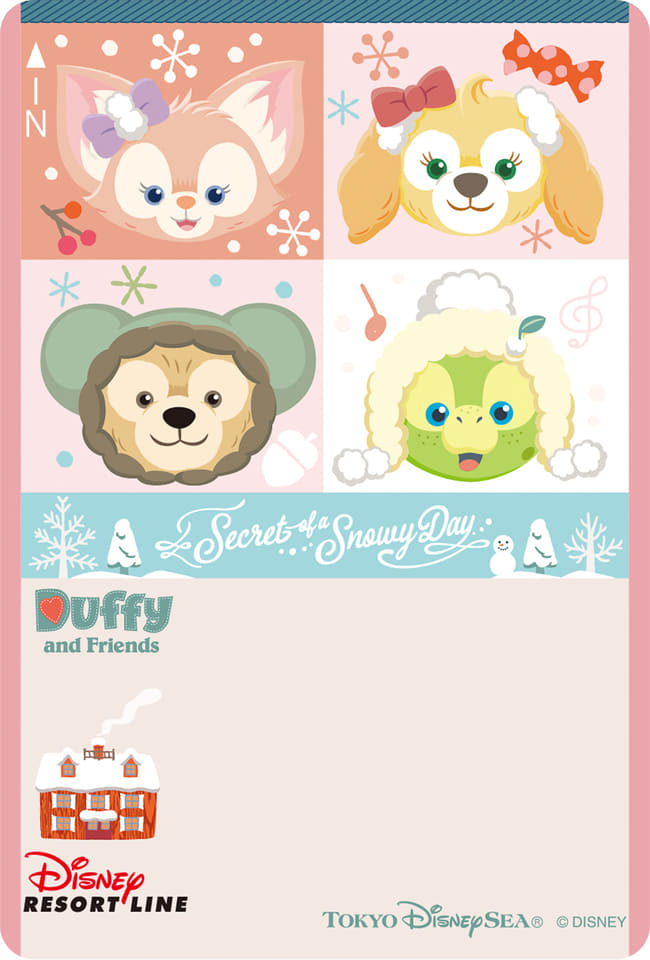 ディズニーリゾートライン、冬のダッフィーきっぷは2種！ 2次元コード