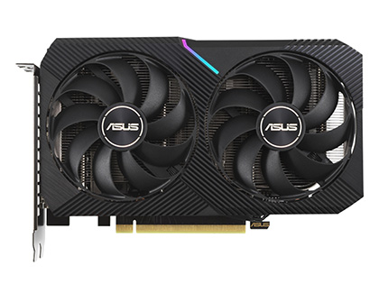 ASUSのGeForce RTX 3060にカード長200mmの新モデル、Axial-techファン