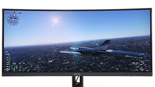 フライトシムもレースもバッチリ！200Hzの曲面ウルトラワイド液晶「MSI