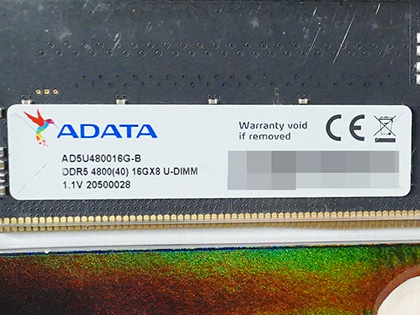 ADATAのDDR5-4800メモリが2製品、16GB×2枚組は38,800円 - AKIBA PC