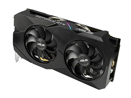 メモリ12GB版のGeForce RTX 2060がASUSから、デュアルファンクーラー