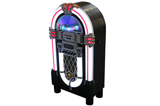 光るジュークボックス型CDラジオ。高さ約1mの「KBYL-01」など4モデル