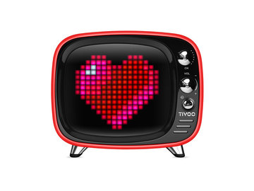 レトロTV風Bluetoothスピーカー「Tivoo」に新色。LEDでピクセルアート