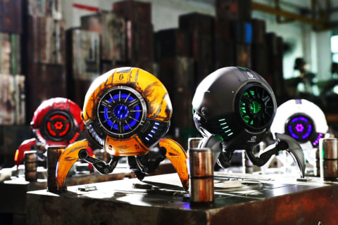 球体ロボット風スピーカー「Gravastar G1」日本上陸へ - AV Watch