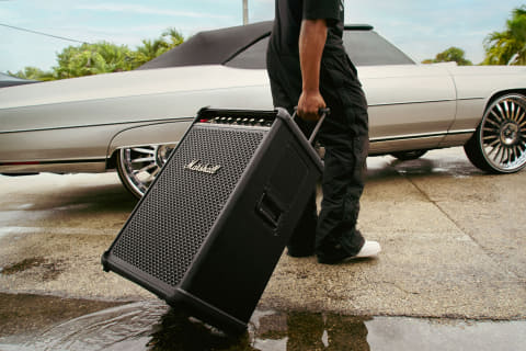 Marshall初パーティースピーカー「Bromley 750」。ノブを回してDynamic