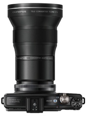 オリンパス、XZ-1など対応の1.7倍テレコンバージョンレンズ - デジカメ