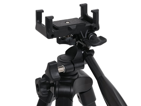 雲台がスマホホルダーになる三脚。カメラの装着にも対応 - デジカメ Watch