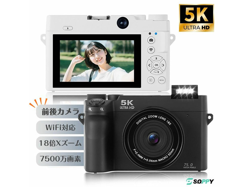 5K動画が撮れる1万円のデジタルカメラ 18倍デジタルズームやWi-Fi転送