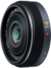 パナソニック、28mm相当の薄型広角レンズ「LUMIX G 14mm F2.5 ASPH