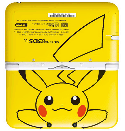 ポケモン、「ニンテンドー3DS LL ピカチュウイエロー」。全国の