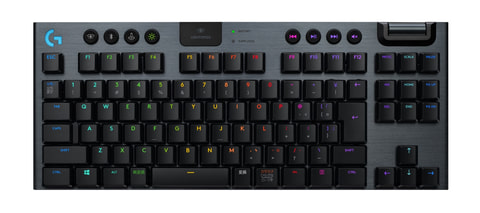 ロジクール、薄型・無線ゲーミングキーボード「G913」テンキーレス版の