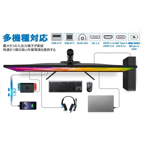 Innocnの4Kモバイルモニターと43.8インチゲーミングモニターが「楽天