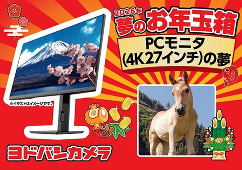 ヨドバシ福袋「2026年 夢のお年玉箱」抽選受付は本日11時59分まで