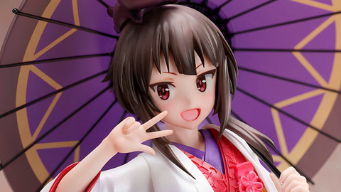 可愛さ“爆裂”級！ 映画「このすば」より「めぐみん」が白無垢姿で