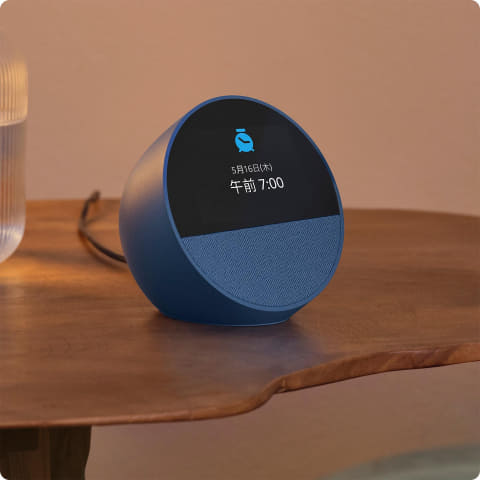タッチ画面に進化した新「Echo Spot」 プライムデーで5980円 - Impress