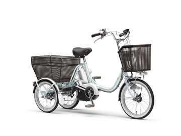 ヤマハ、身長142cmから乗れる低重心・低サドルの三輪電動アシスト