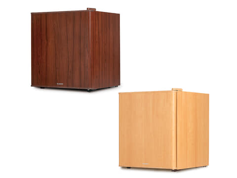 エスキュービズム、見えるところすべてが木目調の1ドア冷蔵庫 - 家電 Watch