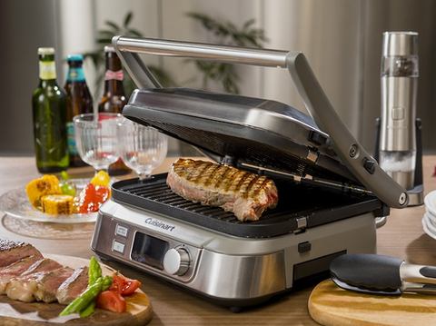 クイジナート、2面ホットプレート/挟み焼きグリルとして使える「マルチ