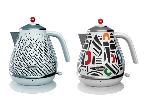 デロンギ初の柄加工を施した電気ケトル、イタリアと日本の文化を融合