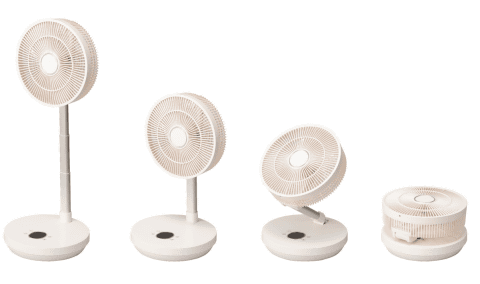 ニトリ、超コンパクトに折り畳めるコードレス扇風機 - 家電 Watch