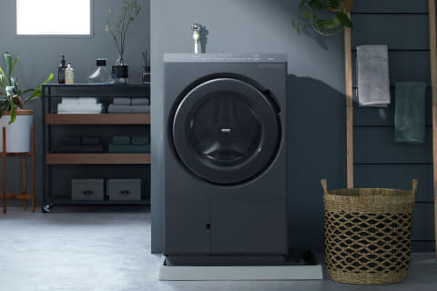 ダークグレーの日立ドラム洗濯機 AIお洗濯も進化 - 家電 Watch