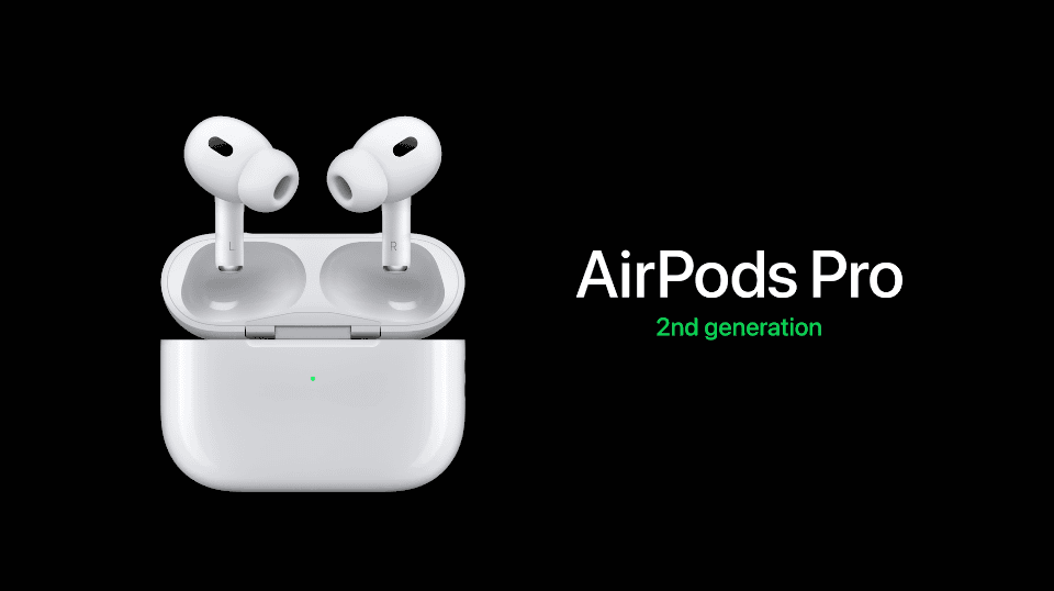 アップル、新型「AirPods Pro」発表 H2チップ搭載でノイズキャンセ