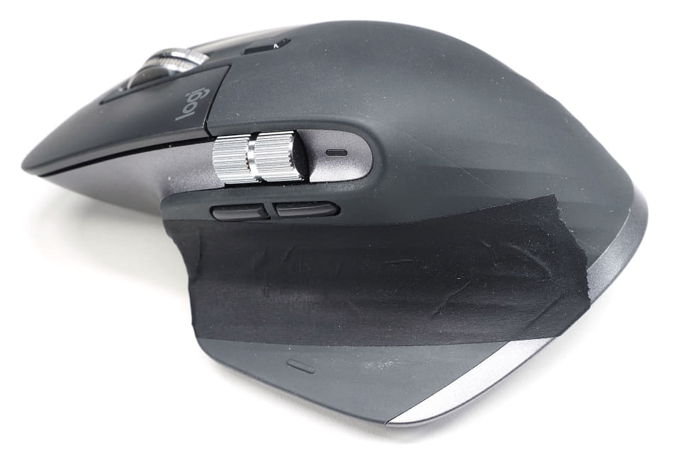 マウスがベタベタするから色んなテープを貼って解消を試みるッ