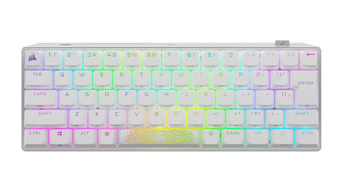 CORSAIR、超低遅延無線接続対応の60%ゲーミングキーボードに白色モデル