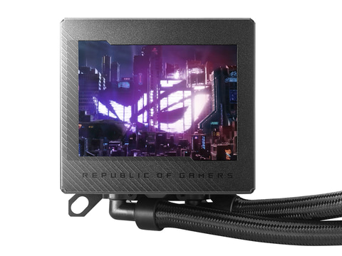 ASUS、3.5型液晶搭載の360mm簡易水冷CPUクーラー - PC Watch