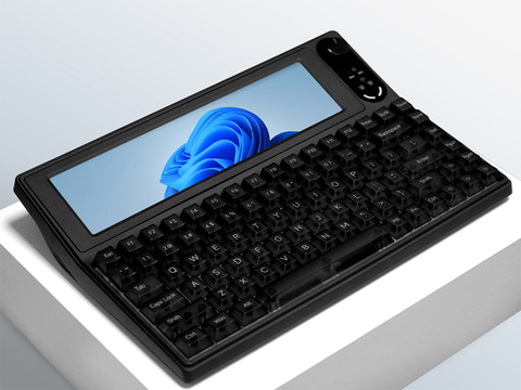 10.1型横長タッチディスプレイ搭載のメカニカルキーボード - PC Watch