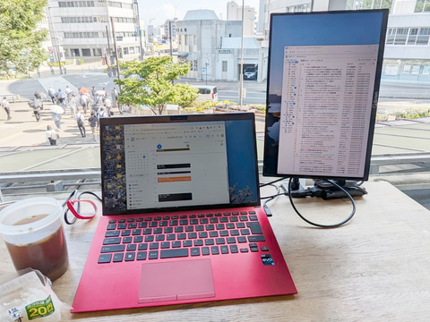 特集】モバイルモニター用に“まとも”なスタンドを自作してみた。新幹線