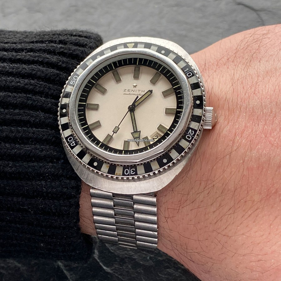 Vintage Zenith Diver A3637 Zebra sold on watchPool24