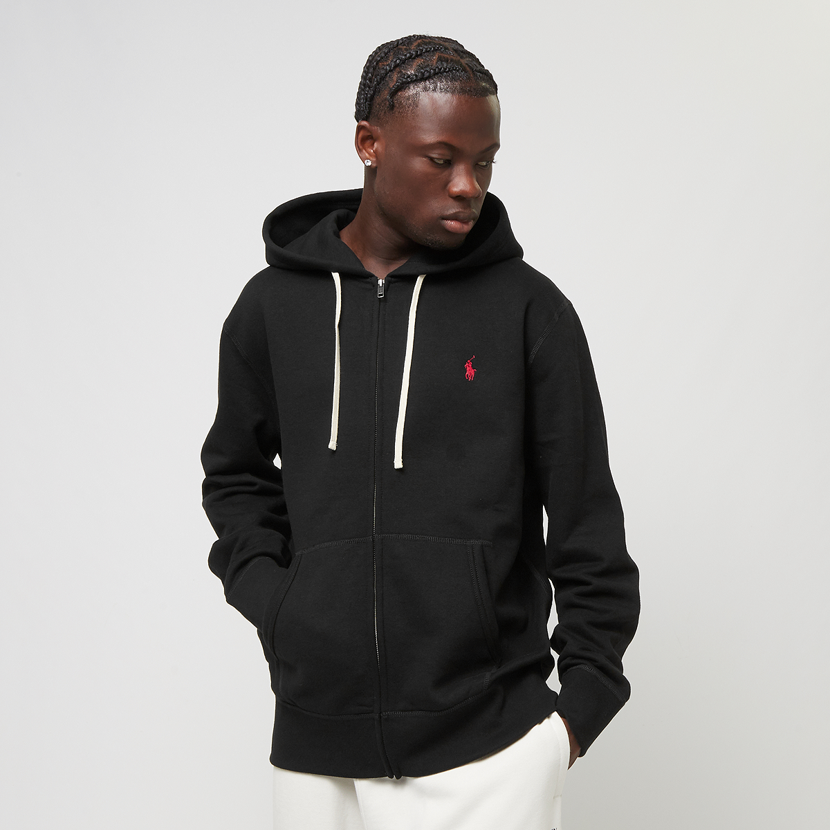 Polo Ralph Lauren Long Sleeve-Knit Fullzip Hoodie zwart