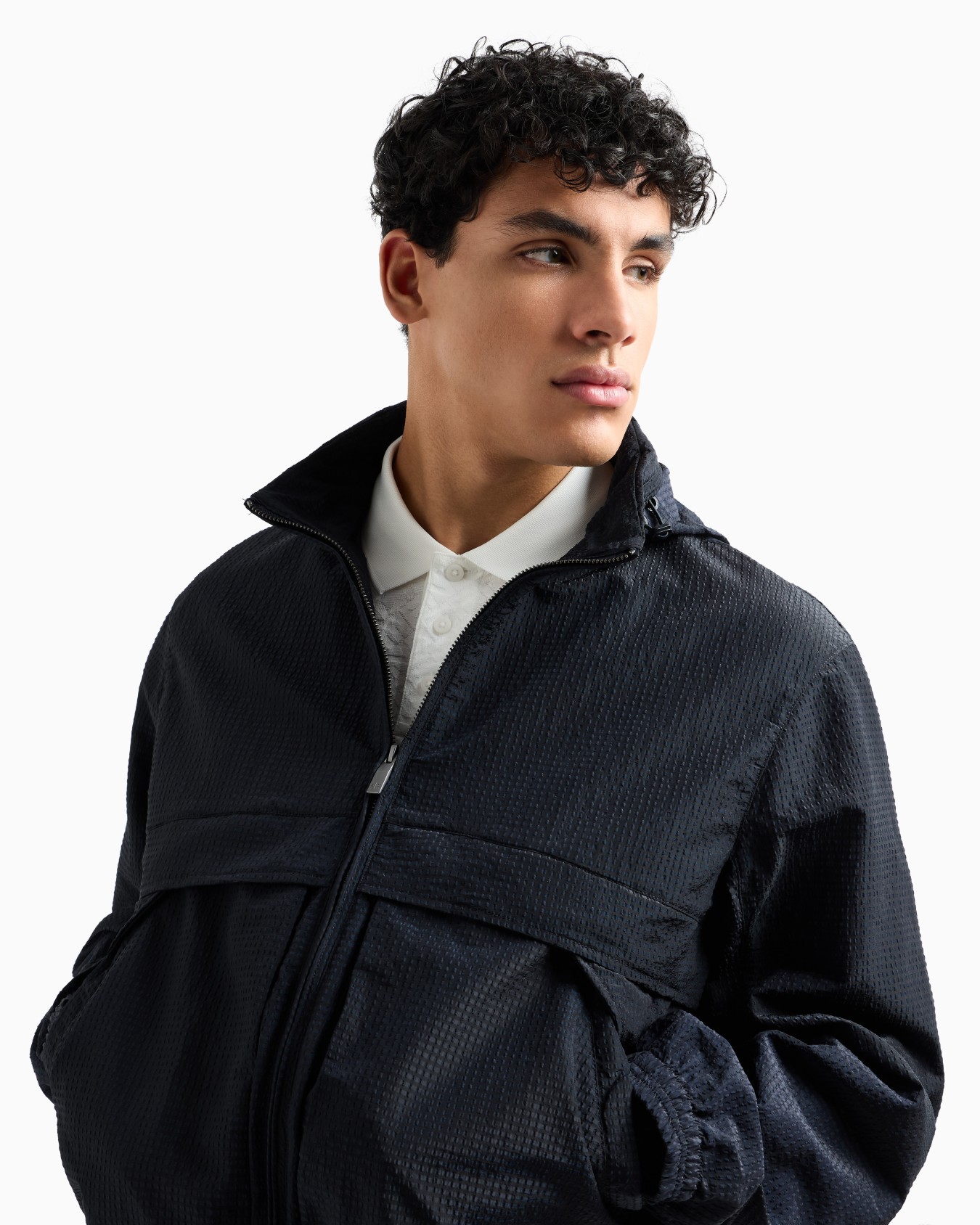 シアサッカー ブルゾン | Armani Exchange