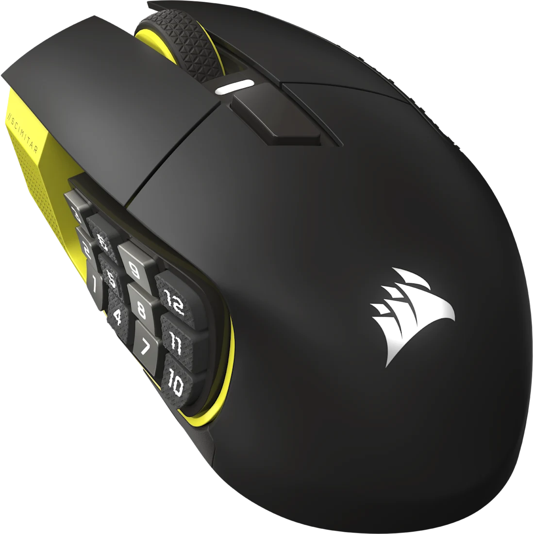 SCIMITAR ELITE WIRELESS SE MMO Gaming Mouse – Black & Yellow