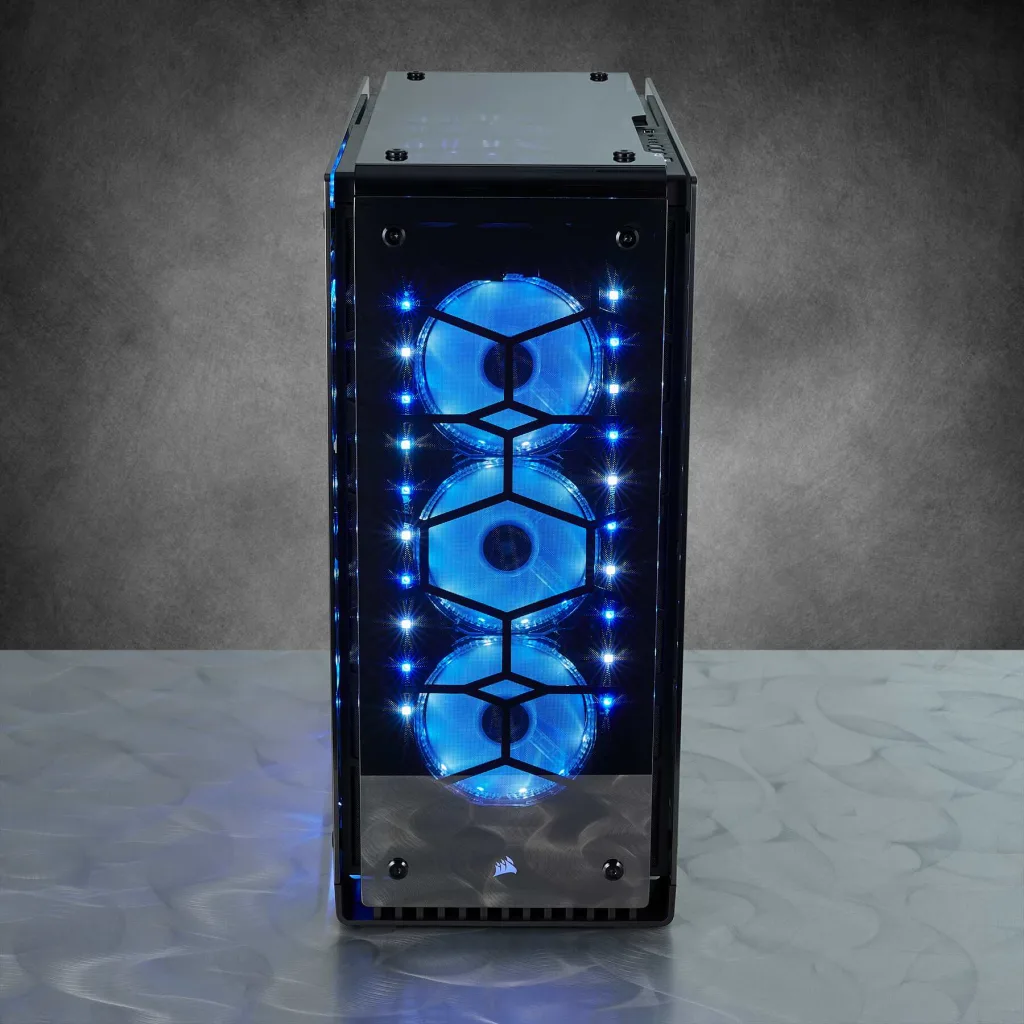 Crystal 570X RGB Mirror Black Tempered Glass, Premium ATX Mid