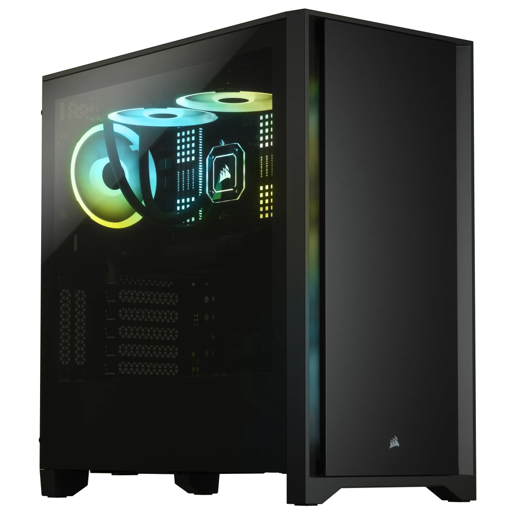 4000D Tempered Glass Mid-Tower ATX Case — Black