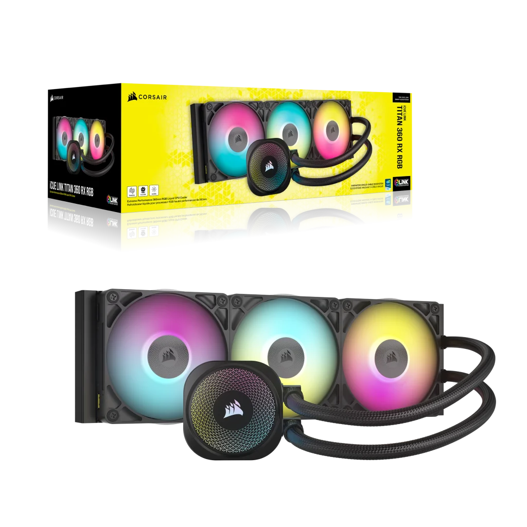 iCUE LINK TITAN 360 RX RGB AIO Liquid CPU Cooler