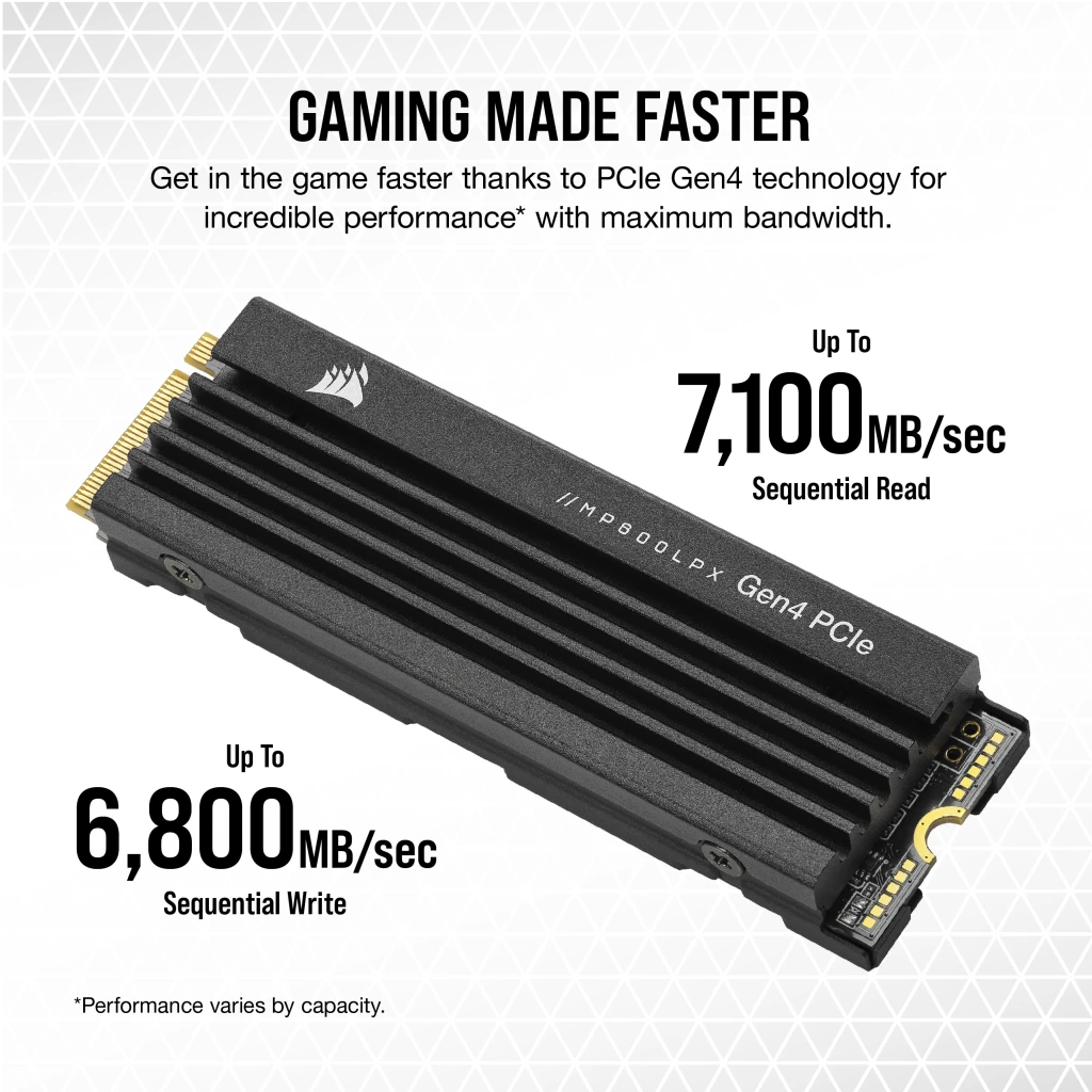 MP600 PRO LPX 1TB PCIe Gen4 x4 NVMe M.2 SSD - PS5* Compatible