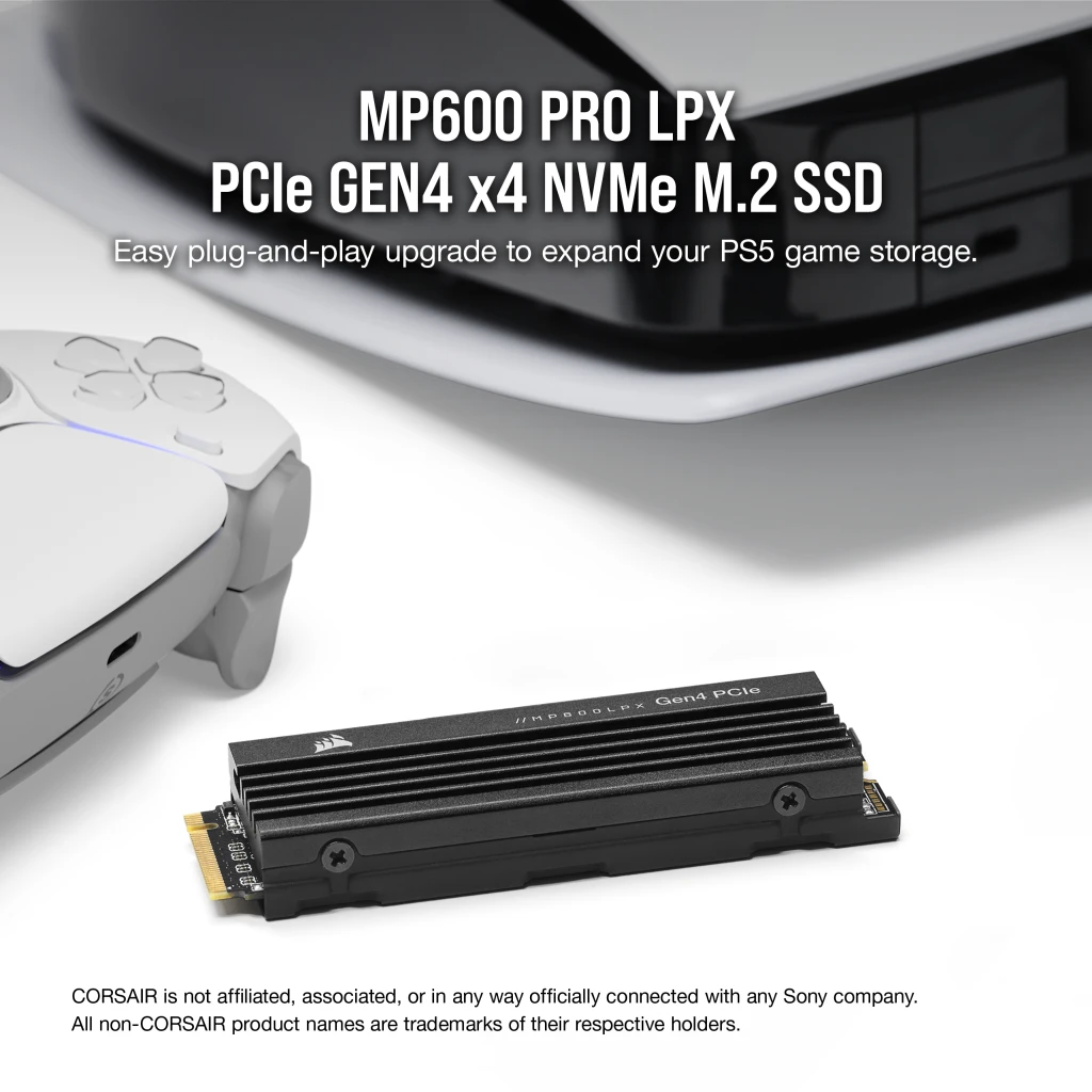 MP600 PRO LPX 1TB PCIe Gen4 x4 NVMe M.2 SSD - PS5* Compatible