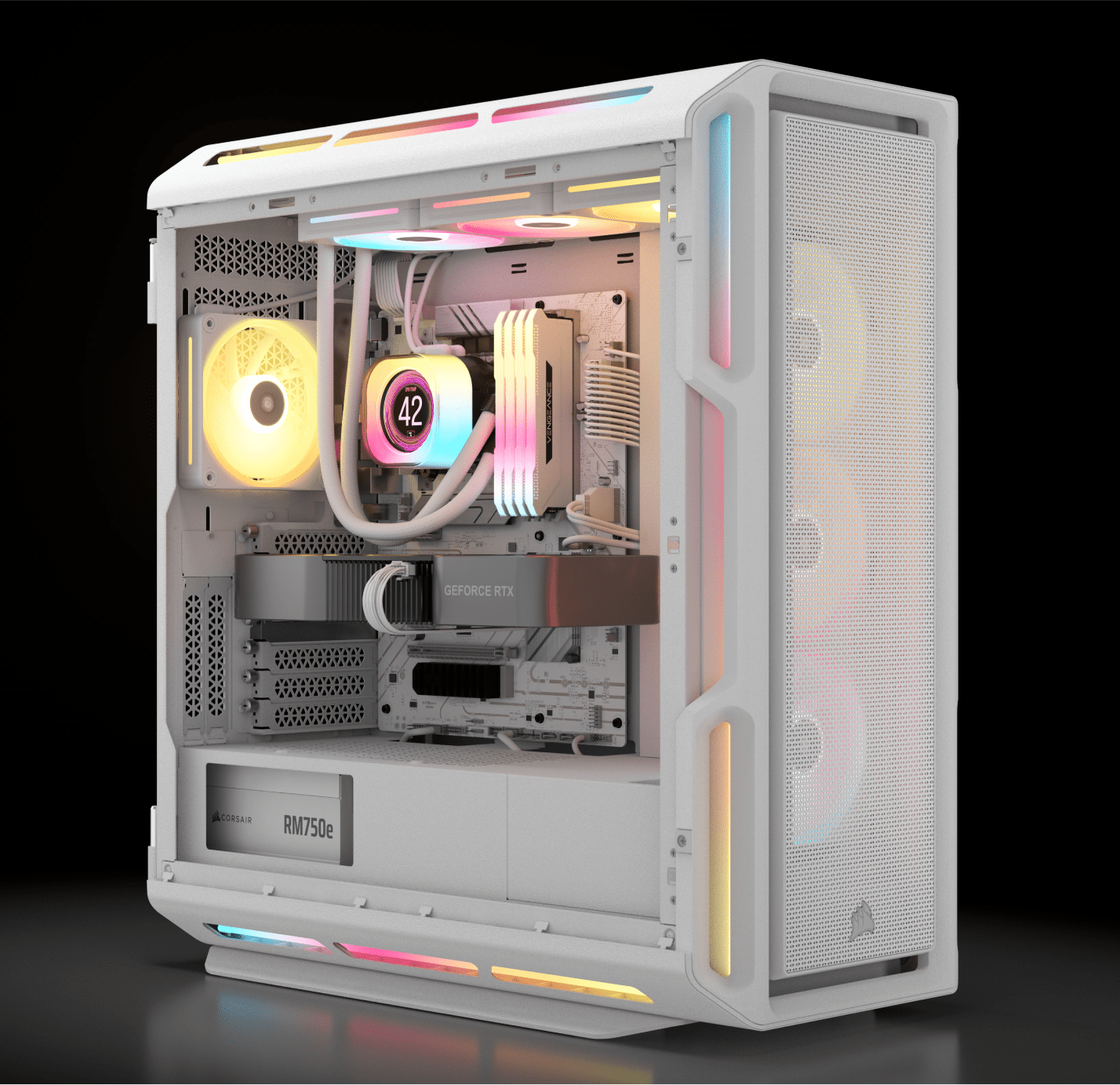 RMe シリーズ RM750e - 完全モジュール式低ノイズ ATX 電源 - ホワイト