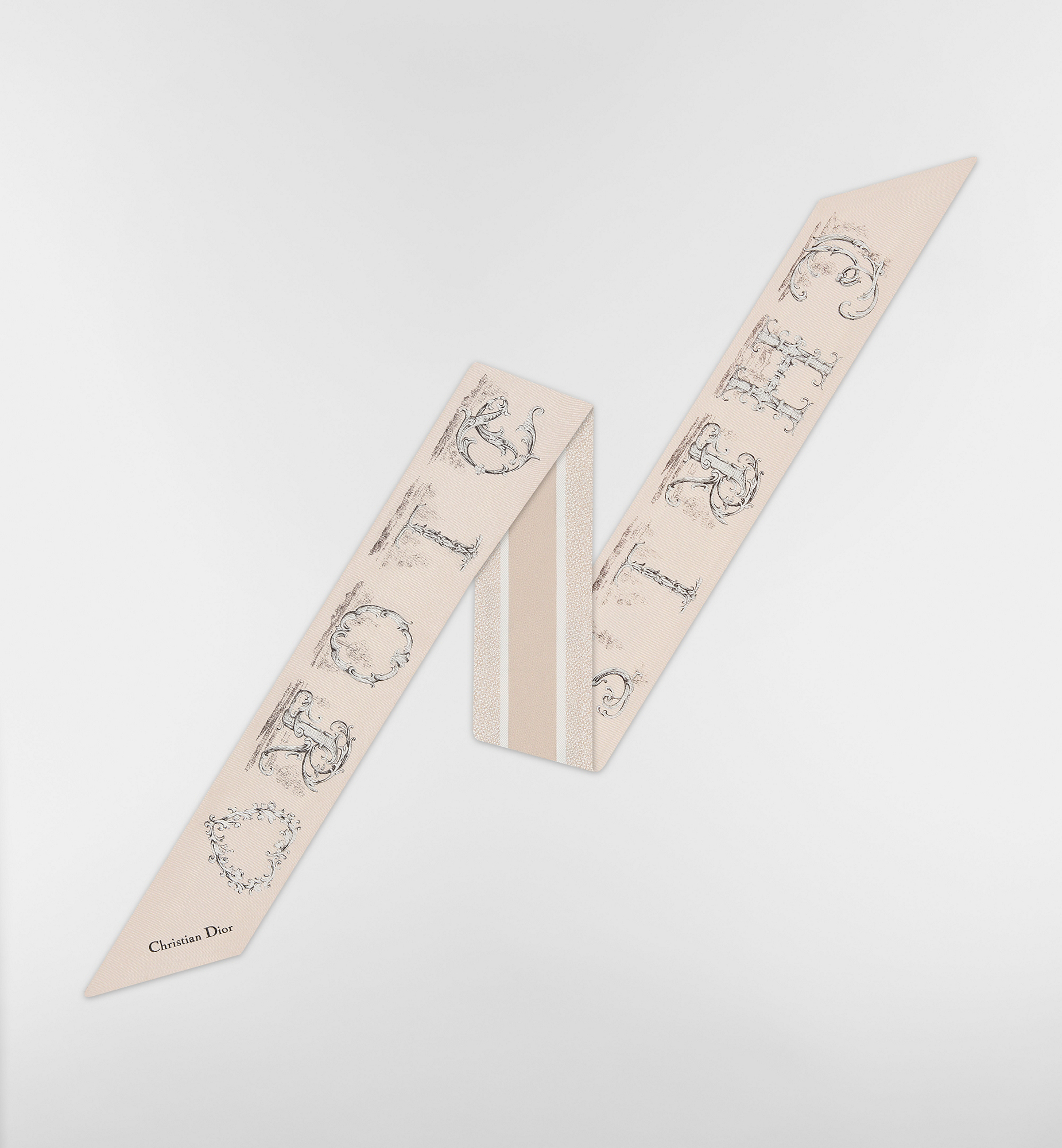 DIOR | Dior Alphabet ミッツァ スカーフ シルクツイル