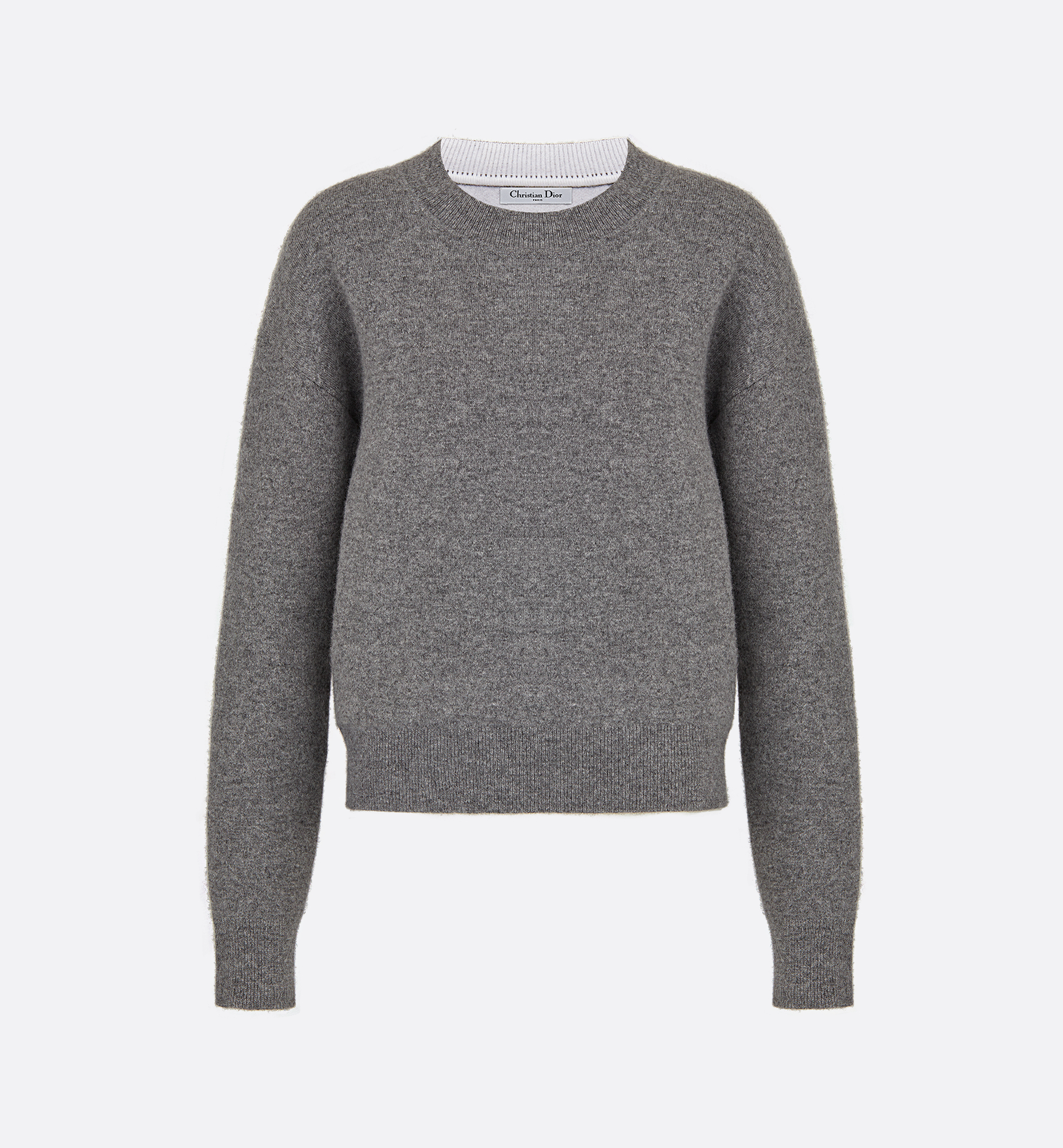 J'Adior 8 Boxy Sweater Gray Cashmere | DIOR