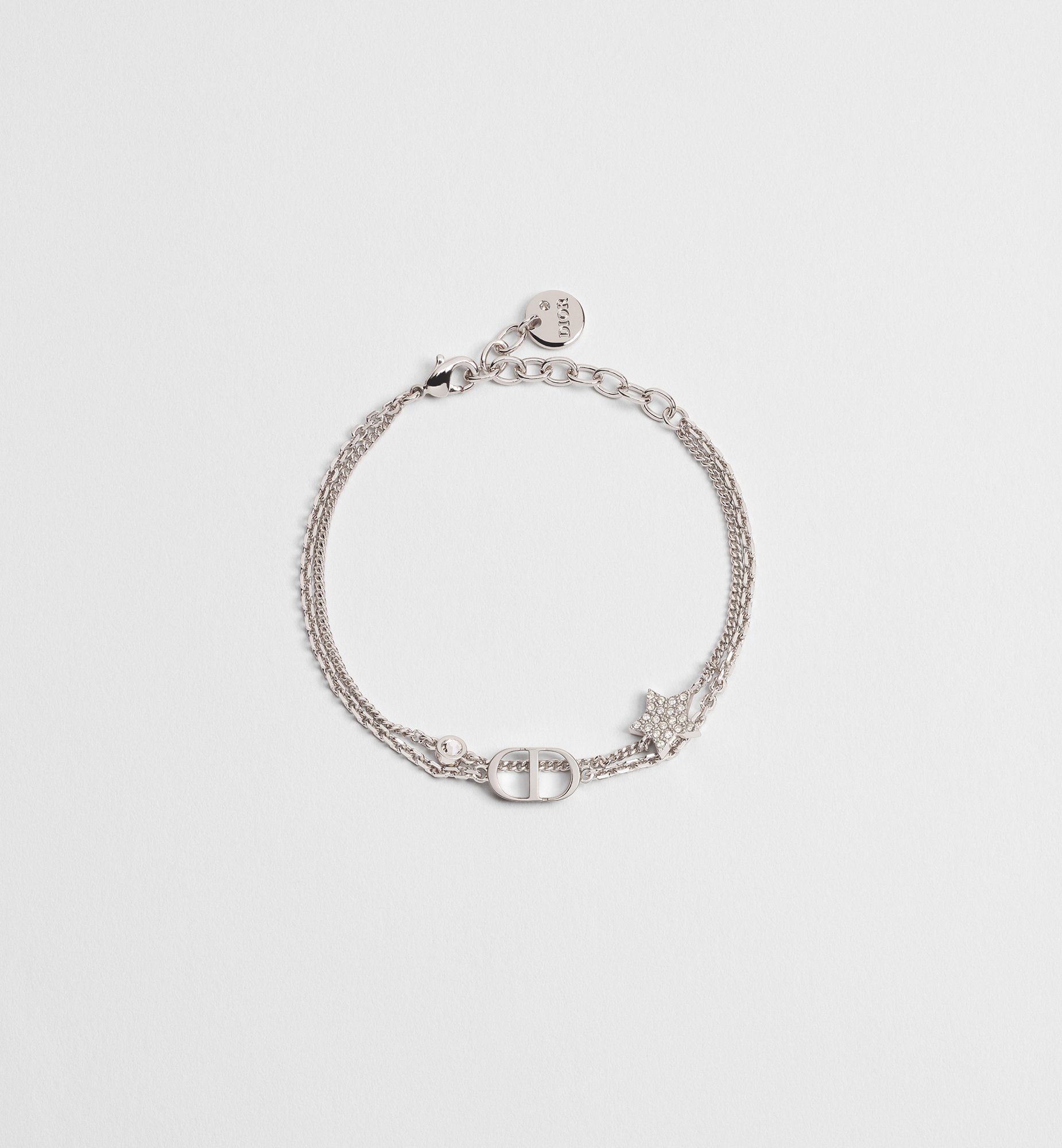 DIOR | Petit CD ダブルブレスレット メタル & クリスタル