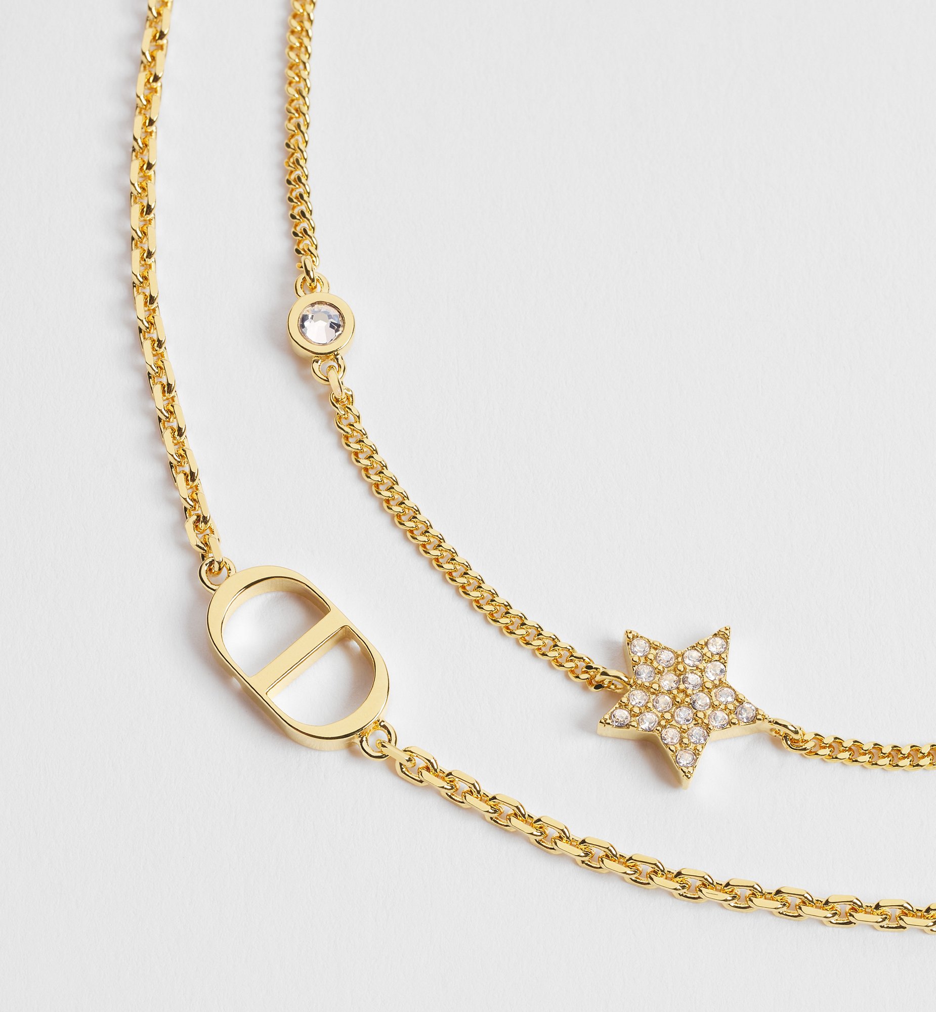 DIOR | Petit CD ダブルブレスレット メタル & クリスタル