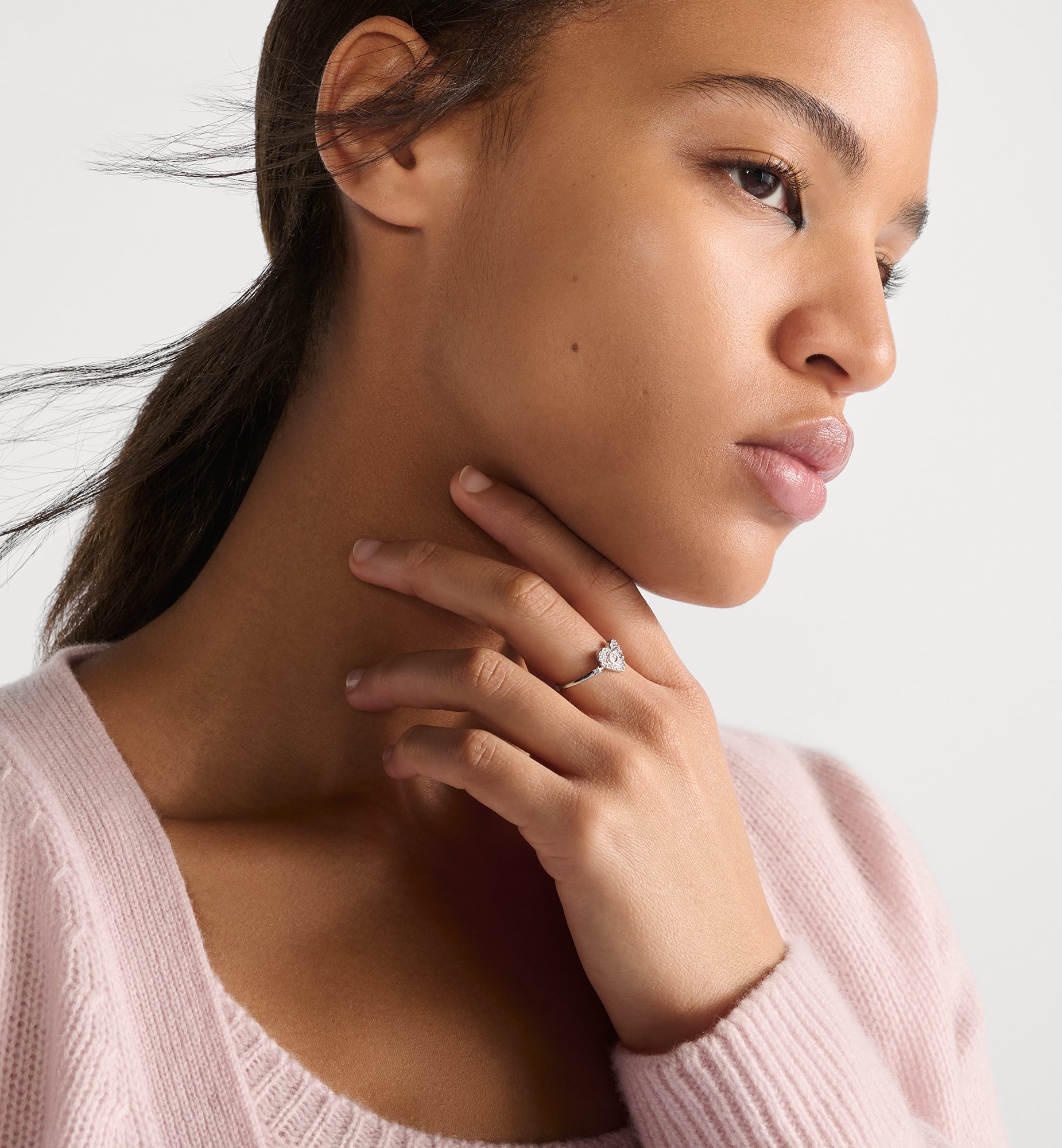 Clair D Lune Ring Gold-Finish Metal and Silver-Tone Crystals | DIOR