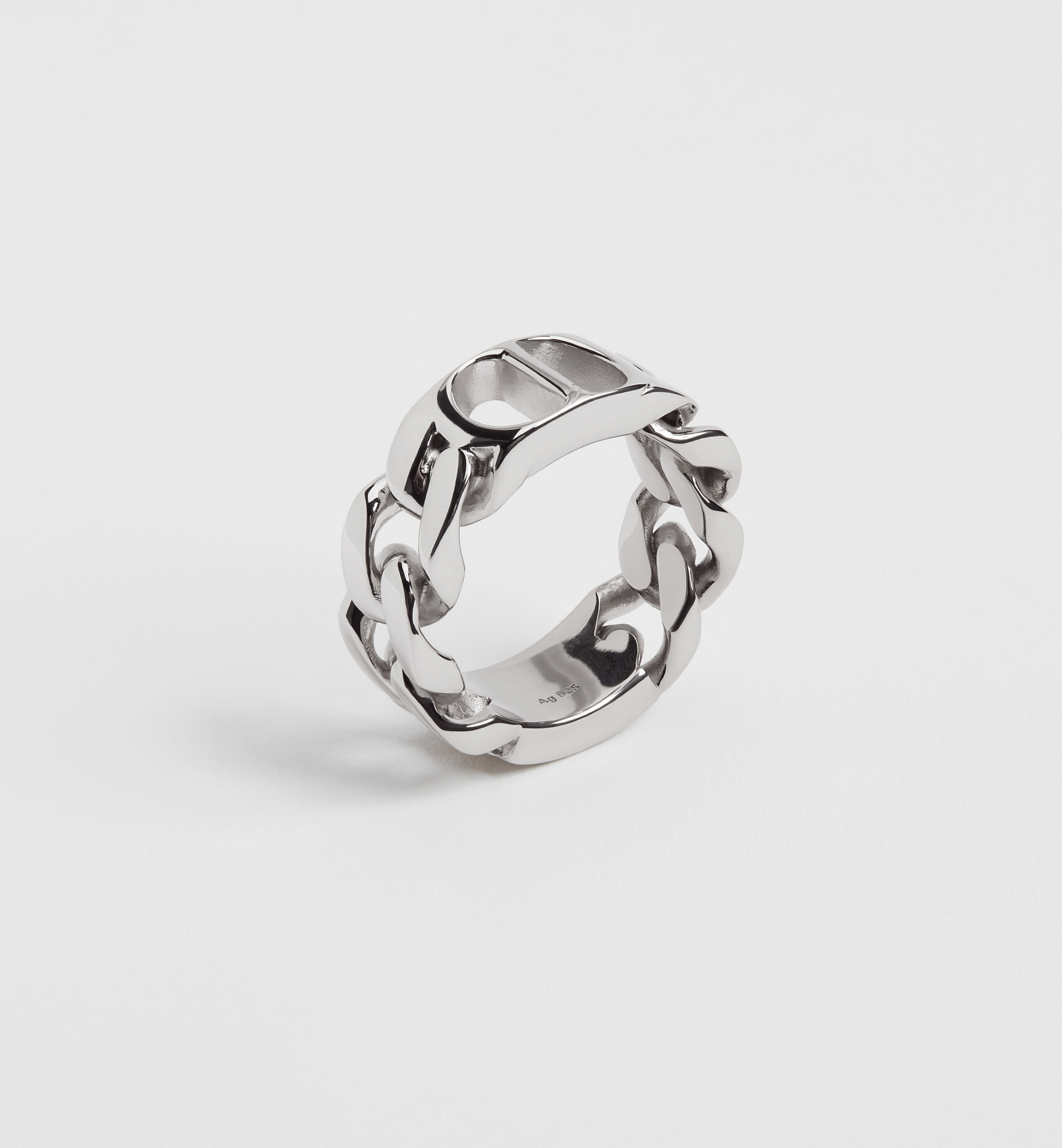 DIOR | CD Icon チェーンリンク リング ディオール オブリーク シルバー