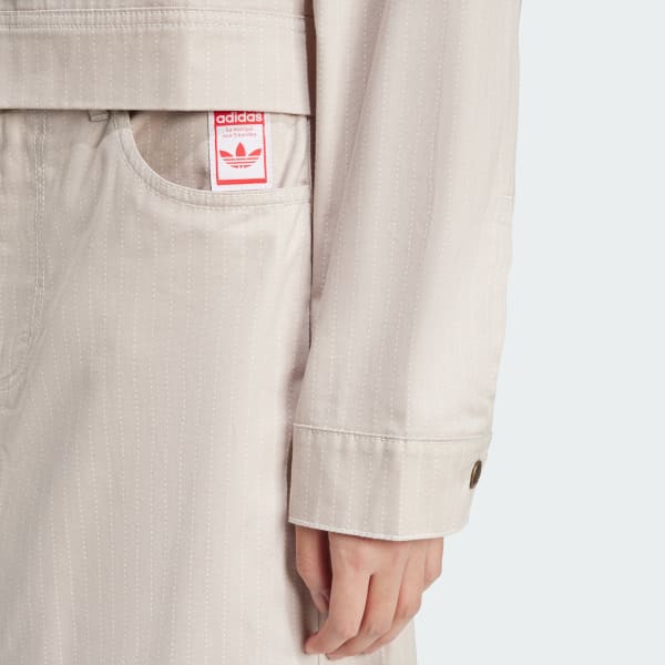 アディダス 総柄プリント マキシスカート - ベージュ | アディダス