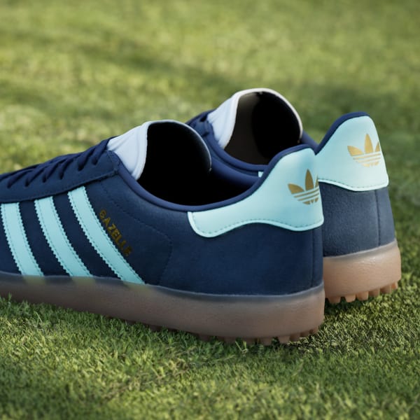 adidas Gazelle Spikeless Golf Sneakers - Blue | Free Shipping with