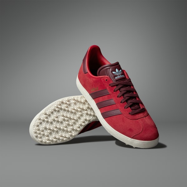 adidas Gazelle Spikeless Golf Sneakers - Red | Free Shipping with